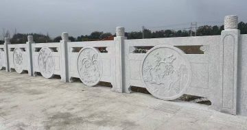 临汾芝麻白河道栏杆 石材栏杆