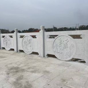 临汾芝麻白河道栏杆 石材栏杆