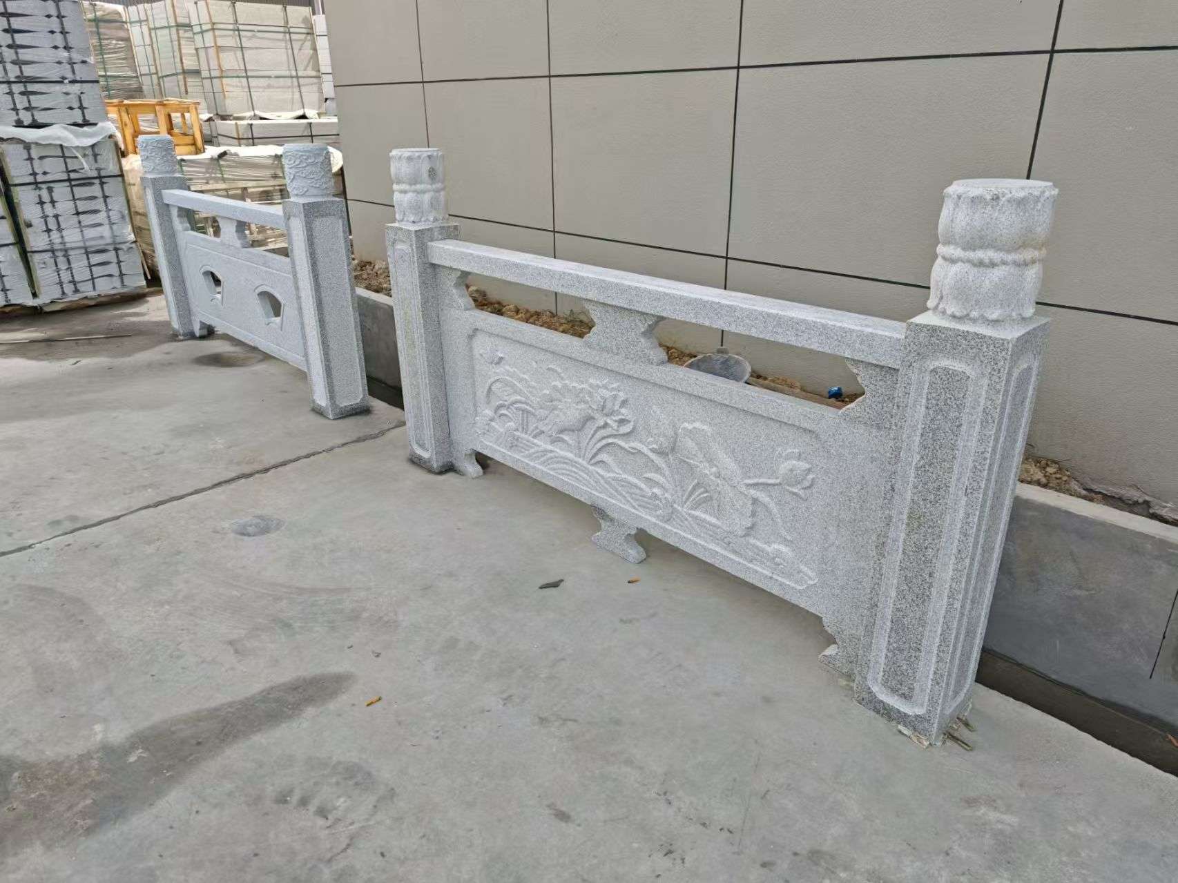 临汾芝麻白河道栏杆 石材栏杆